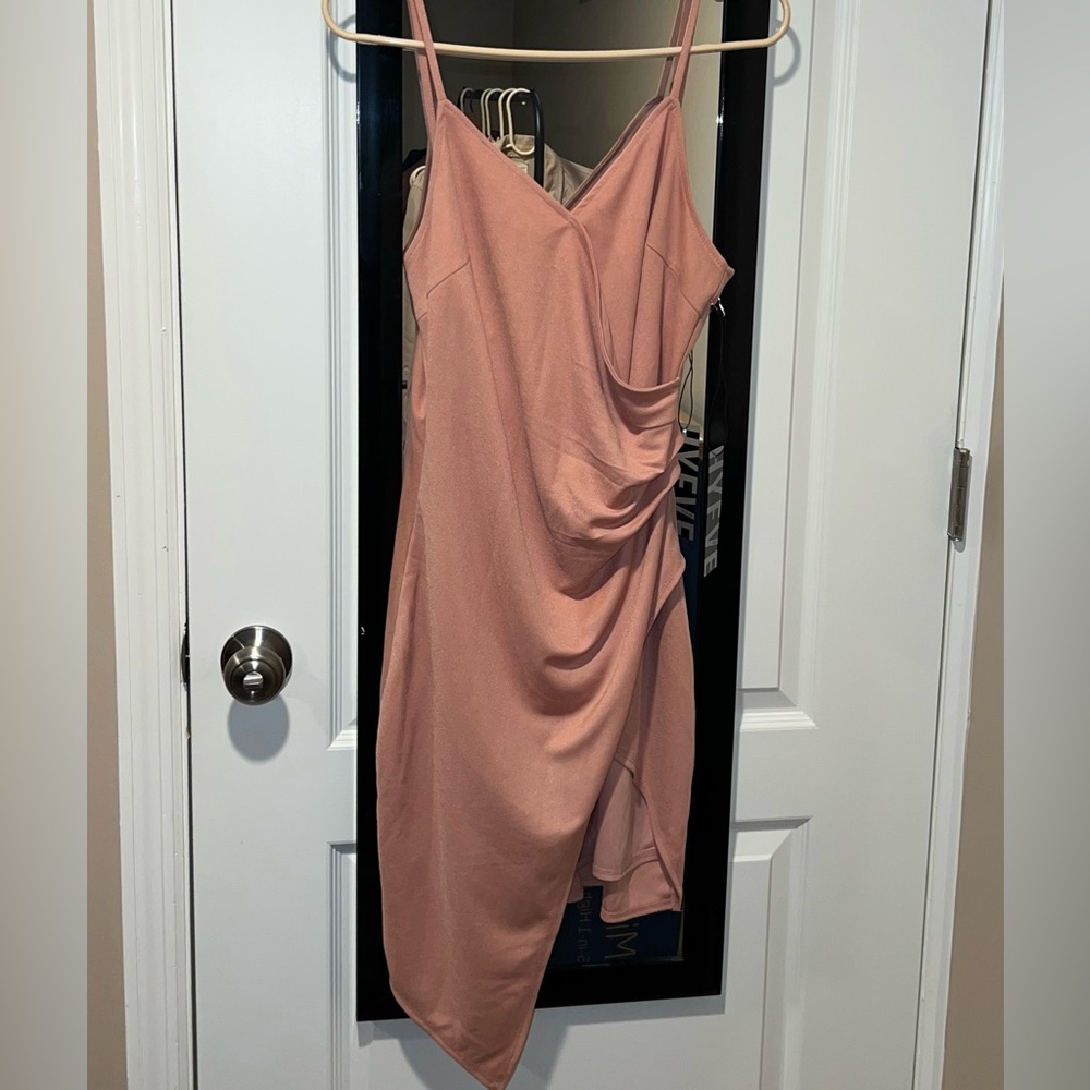 Blush Pink Asymmetrical Dress